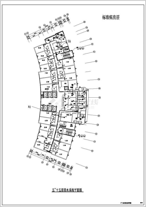 [江西]小型高层医院建筑空调系统设计施工图-图一
