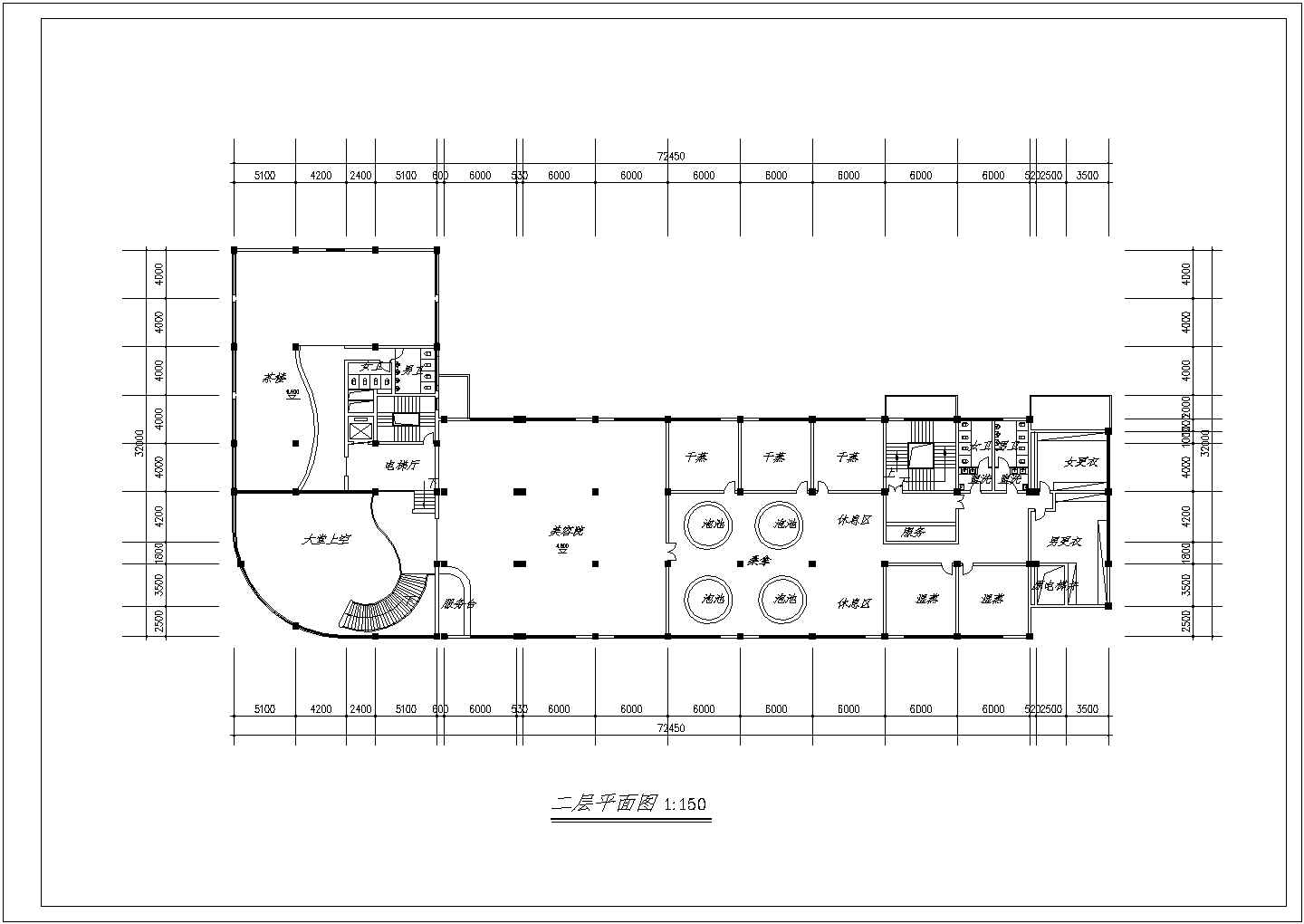 某星级酒店规范方案设计CAD图