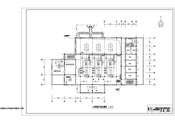某小区锅炉房工艺CAD平面布置参考图-图二