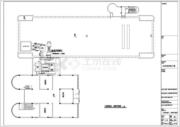 连锁酒店中央空调系统CAD规划参考图-图二