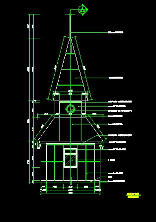 塔楼钢结构施工图_图1