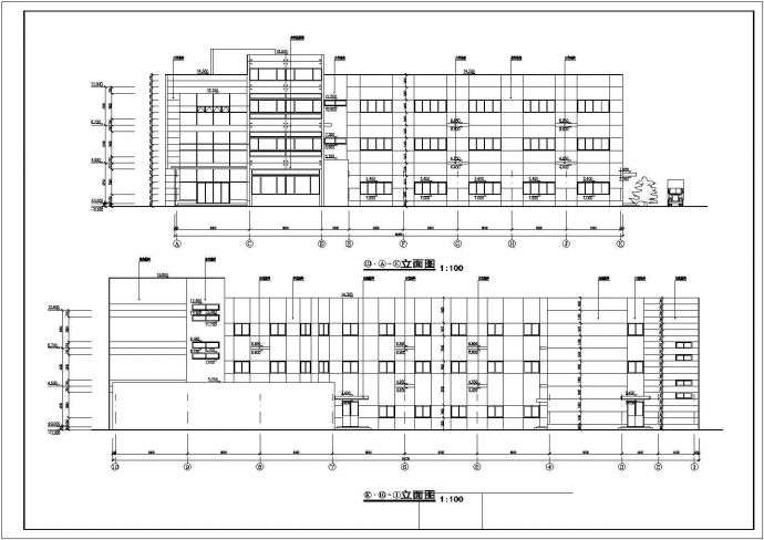 某框架厂房结构建筑设计图纸（共7张）_图1