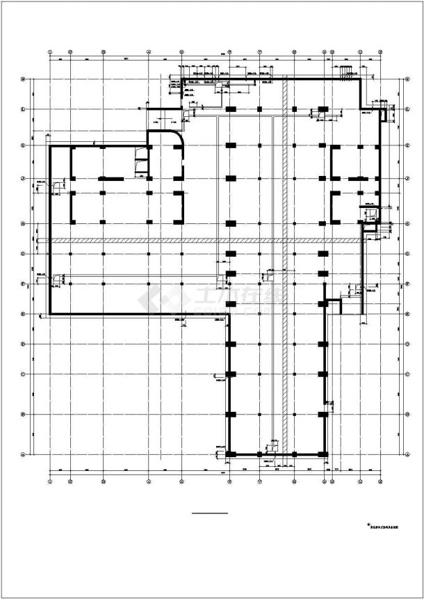 某地10层框剪结构办公楼结构施工图-图二