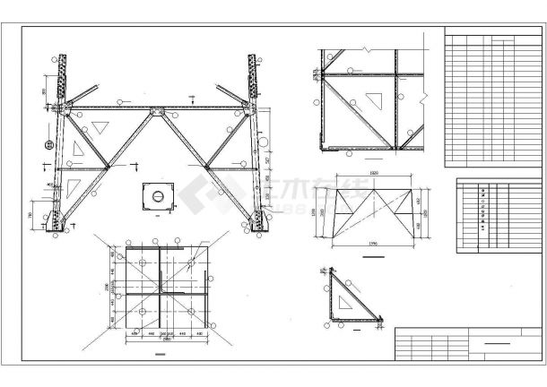 某供电铁塔结构设计图-图二