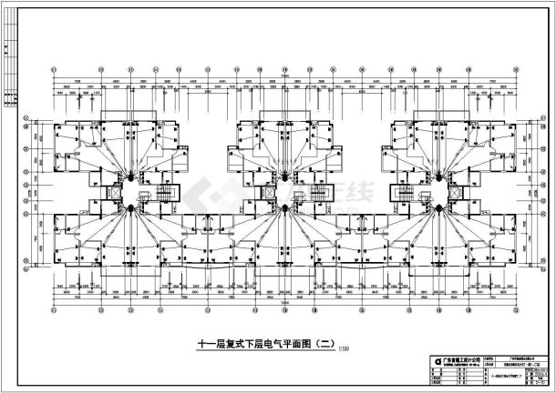 经典的小区住宅楼电气施工图-图二