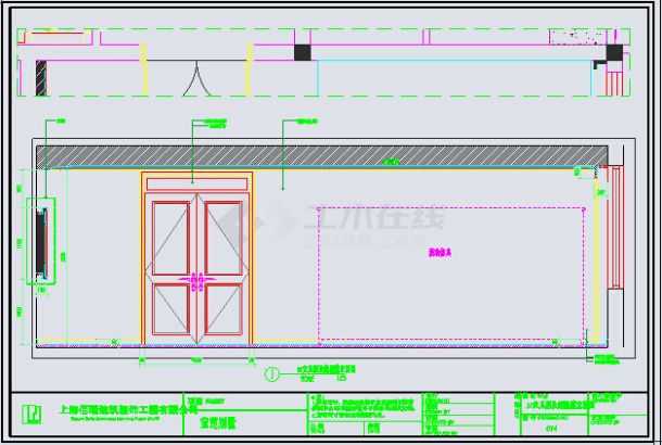 【上海】三层框架结构别墅室内装修设计施工图-图二