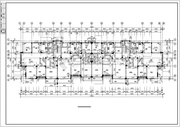 一北方区域现代化商住楼建筑CAD详图-图二