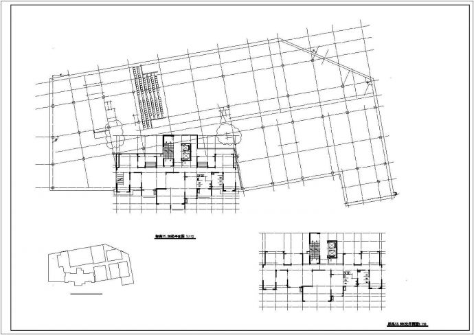 现代高层住宅及商业影院建筑设计图_图1