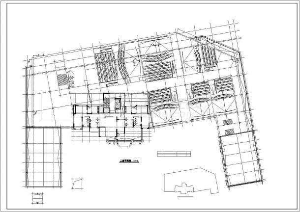 现代高层住宅及商业影院建筑设计图-图二