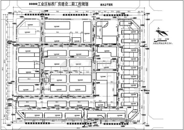 某工业区二期厂房规划建筑设计图（共6张）-图二