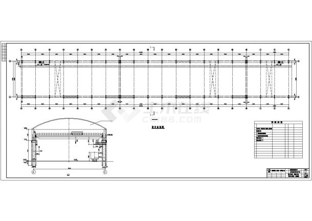 某地区中物流公司板材库扩建详细参考图CAD-图一