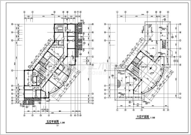 新桥村小区会所建筑设计图-图二