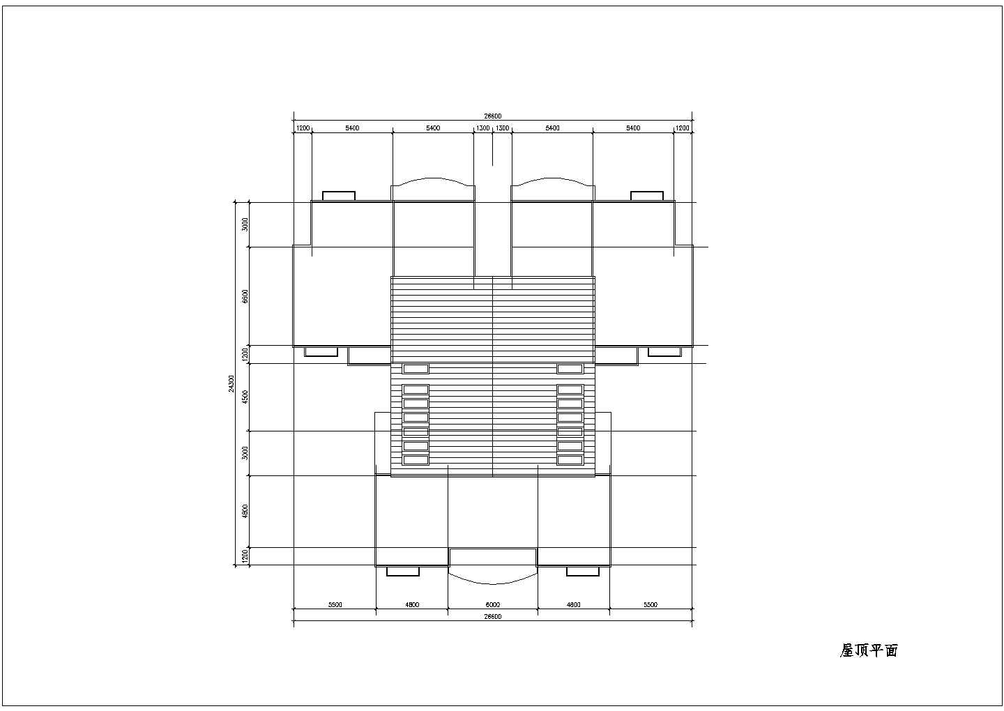 某小高层户型建筑CAD参考示意图