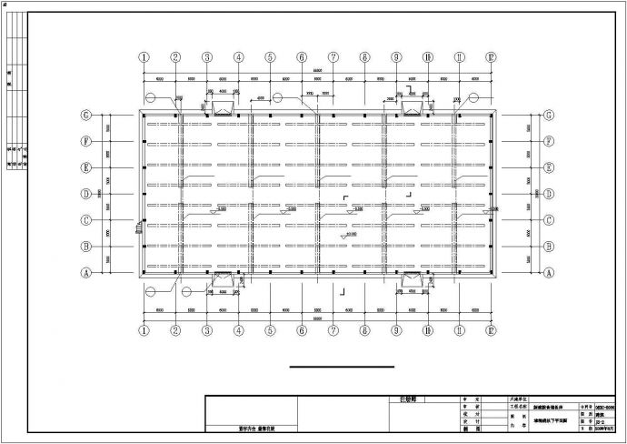 某新型平房仓排架建筑结构工艺设计图_图1