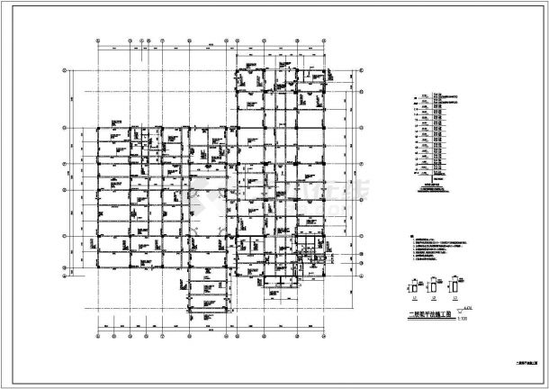 某地区12层酒店结构设计施工图纸-图二