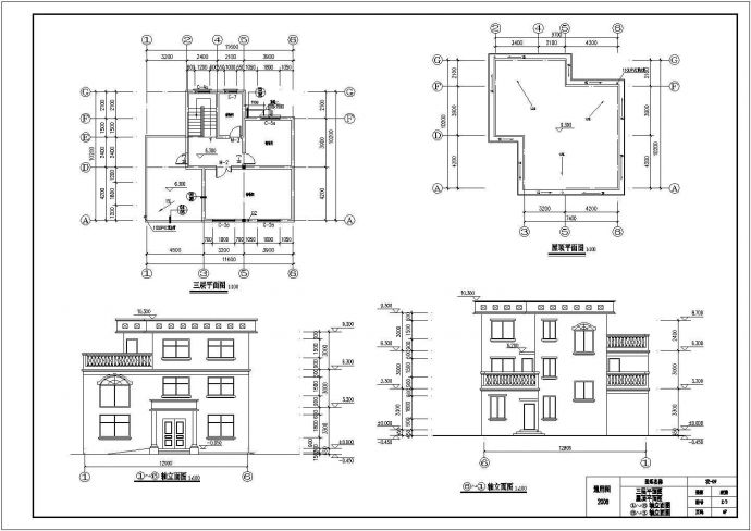 某地三层砖混结构农村住宅建筑结构设计施工图_图1