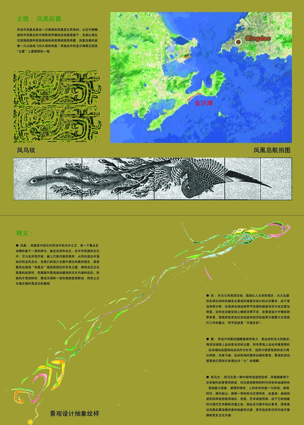 金沙滩滨江景区景观规划设计方案图