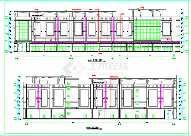 大型商场建筑设计全套CAD施工图-图一