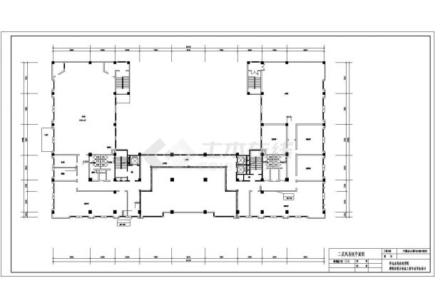 某十五层办公楼地源热泵空调设计图纸-图二
