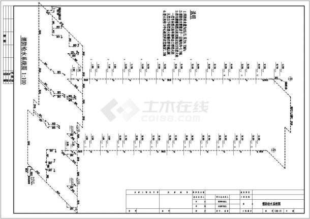黑龙江某十二层住宅给排水图纸-图二