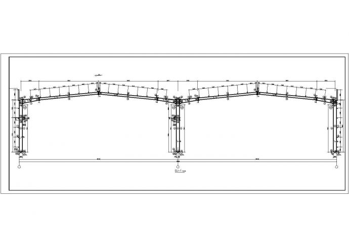 标准门式钢架厂房的建筑结构施工图_图1