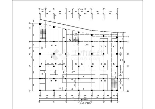某商场工程CAD建筑图纸-图二