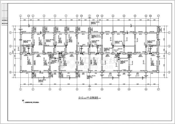 灵宝市5层底框结构住宅结构施工图-图二