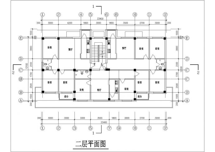 某三层现代风格别墅建筑设计CAD图_图1