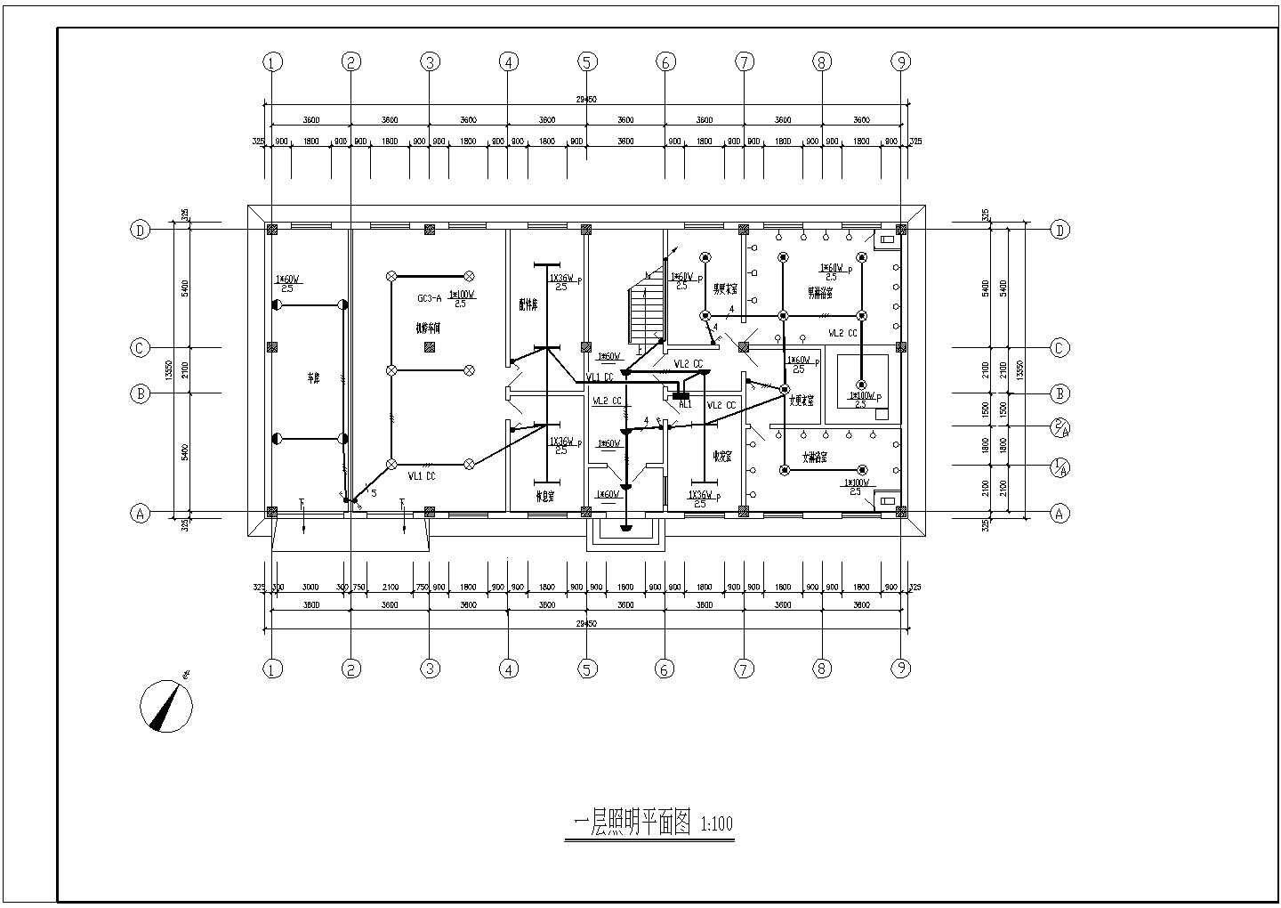 某高校宿舍楼电气设计CAD图