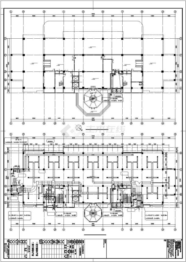 [南京]电子工业厂房空调通风设计全套施工图纸-图一