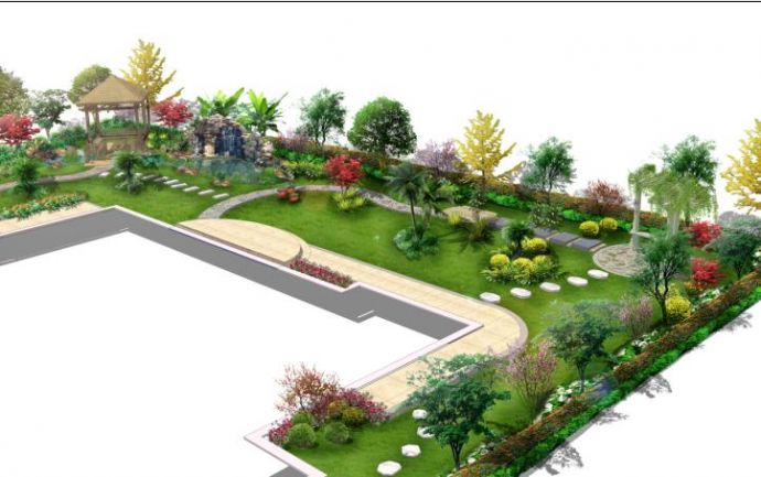 别墅花园设计1_图1