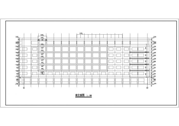 某地七层框架结构农业局办公楼建筑设计施工图_图1
