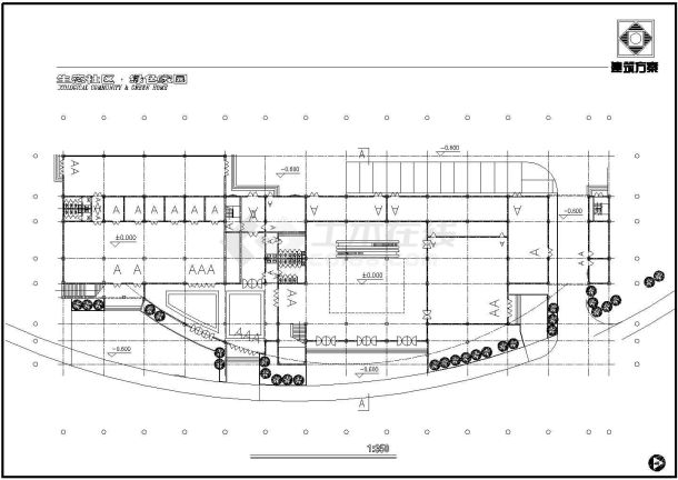 某生态社区绿色家园建筑设计施工CAD图-图二