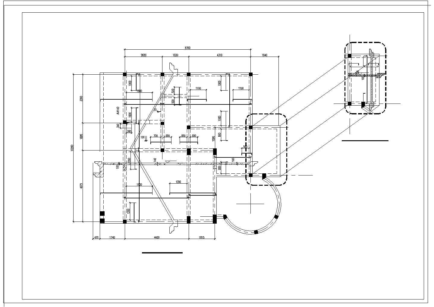 三层别墅结构施工CAD参考图
