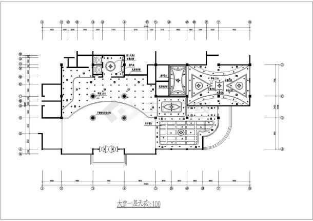 某地二层西餐厅建筑CAD图-图一