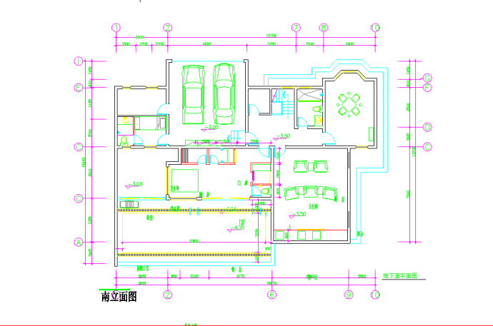 两层600平双拼别墅CAD图纸+SU模型+效果图_图1