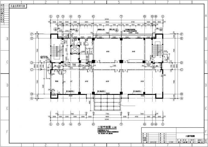 框架型11层办公楼全套建筑设计图_图1