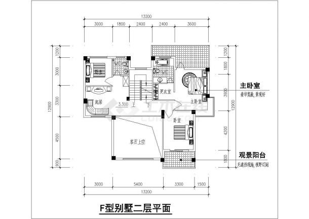 某独栋三层别墅建筑设计方案CAD图-图一