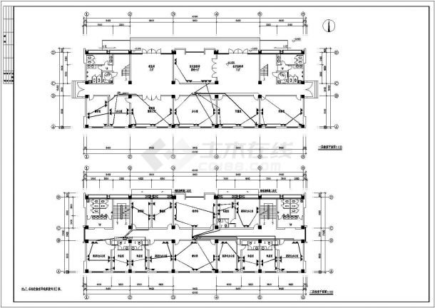 某单位4层小办公楼电气设计施工图-图二