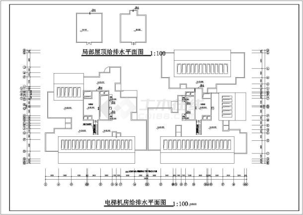 重庆一栋18层的商住楼给排水设计施工图-图一