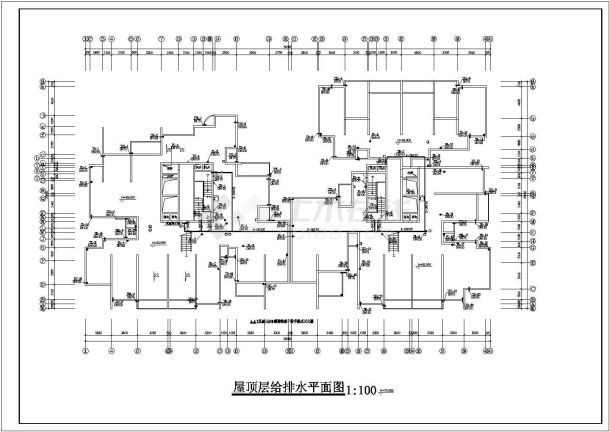 重庆一栋18层的商住楼给排水设计施工图-图二