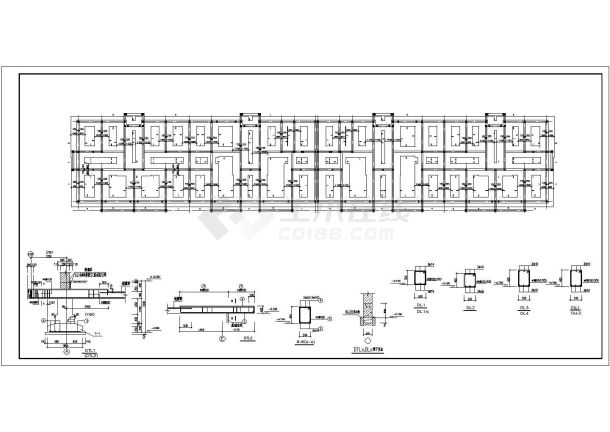 某地六层砌体结构住宅建筑、结构施工图-图二