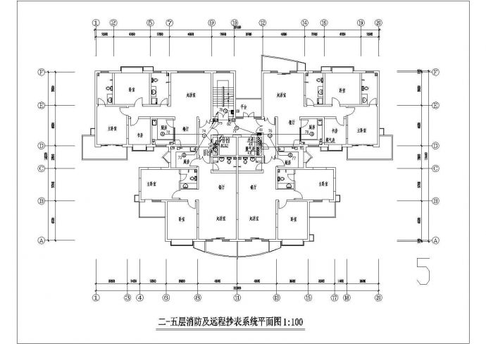 某地高层建筑消防建筑设计图_图1