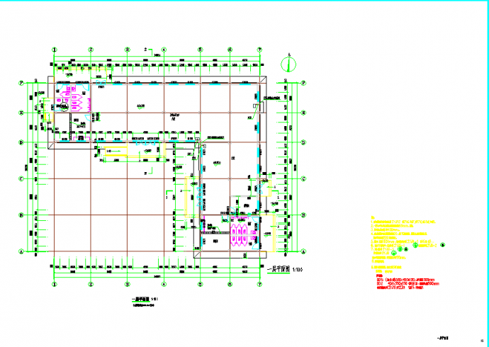 农村一层L形红事用房建筑及结构设计图_图1