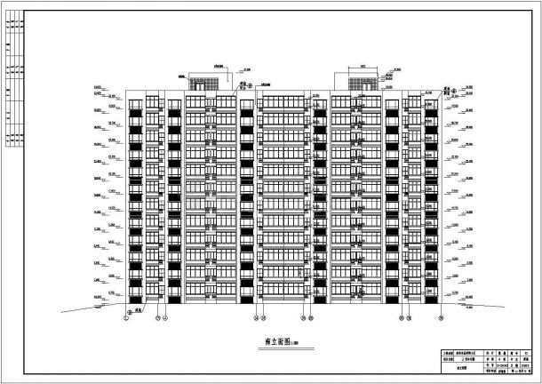 某地12层住宅楼建筑设计施工图学生毕业设计-图一