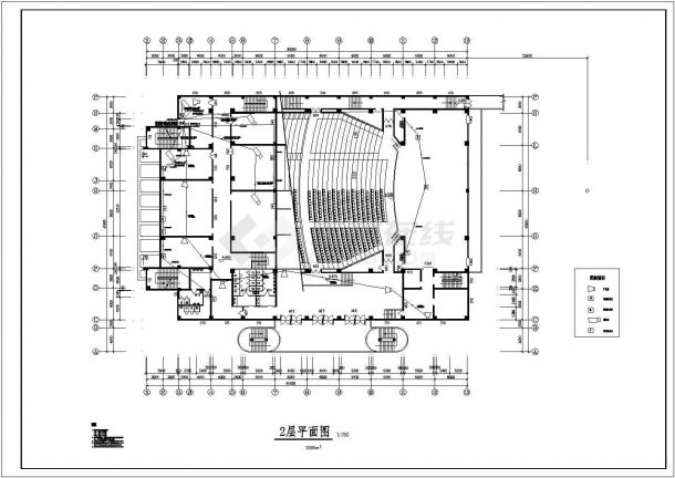 某少年宫建筑CAD图-图二