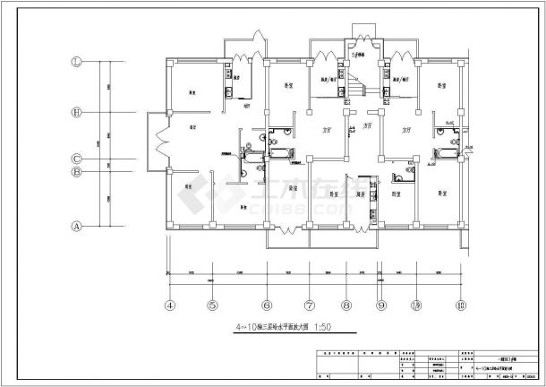 某十二层住宅楼给排水设计图-图二