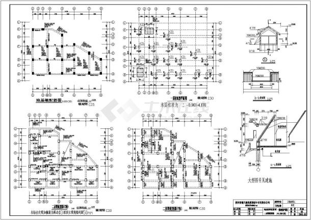 某地六层框架结构住宅楼结构设计图-图二