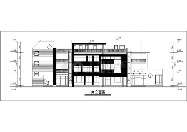 一高端幼儿园建筑平立面施工CAD参考套图-图二