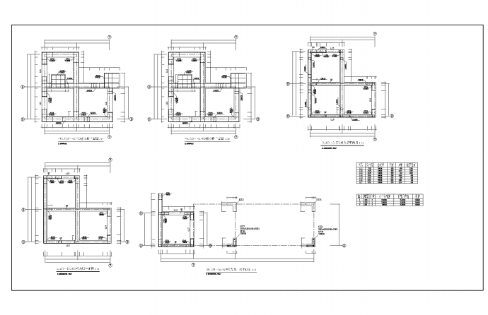 异型柱框架剪力墙结构商住楼cad工程图纸_图1